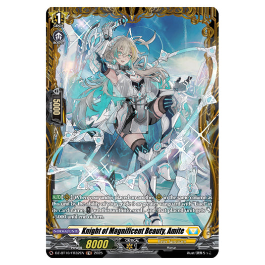 Knight of Magnificent Beauty, Amite DZ-BT10/FR32EN card from the Cardfight!! Vanguard set Dragonsoul Resonance