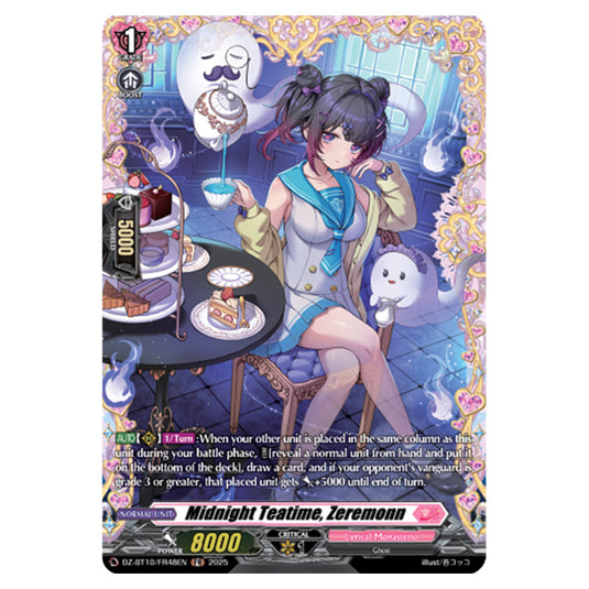 Midnight Teatime, Zeremonn DZ-BT10/FR48EN card from the Cardfight!! Vanguard set Dragonsoul Resonance