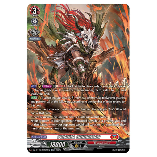Venatiol, Dhinbarada DZ-BT10/SR01EN card from the Cardfight!! Vanguard set Dragonsoul Resonance