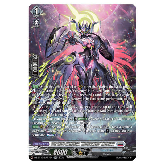 The Third Mythisch, "Heljasstvinr" Helgvarr DZ-BT10/SR17EN card from the Cardfight!! Vanguard set Dragonsoul Resonance