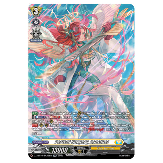 Perfect Surgery, Ascelael DZ-BT10/SR23EN card from the Cardfight!! Vanguard set Dragonsoul Resonance