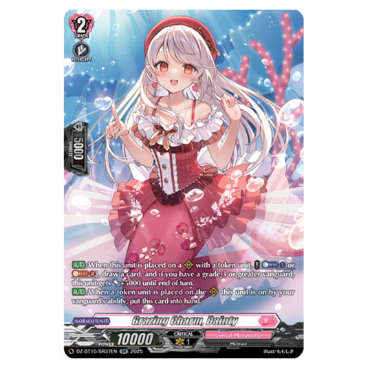 Grazing Charm, Dainty DZ-BT10/SR37EN card from the Cardfight!! Vanguard set Dragonsoul Resonance