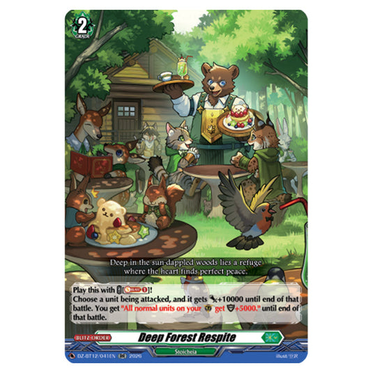 Deep Forest Respite DZ-BT12/041EN card from the Cardfight!! Vanguard set Chasm of Lost Souls