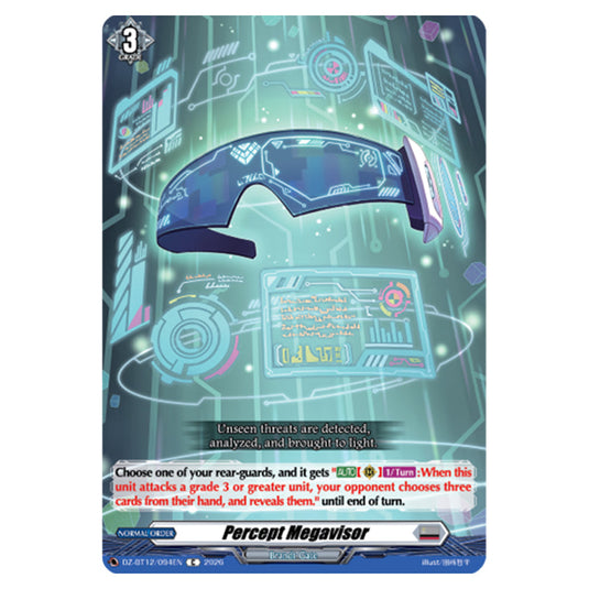 Percept Megavisor DZ-BT12/094EN card from the Cardfight!! Vanguard set Chasm of Lost Souls