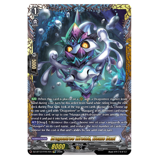 Dragontree Wretch, Eleme Daat DZ-BT12/FFR17EN card from the Cardfight!! Vanguard set Chasm of Lost Souls