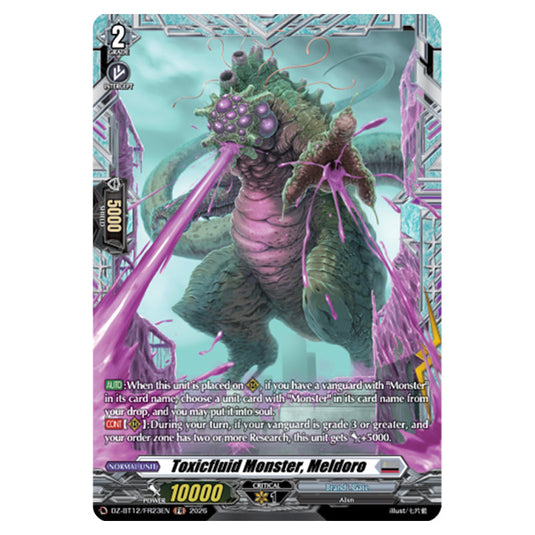 Toxicfluid Monster, Meldoro DZ-BT12/FR23EN card from the Cardfight!! Vanguard set Chasm of Lost Souls