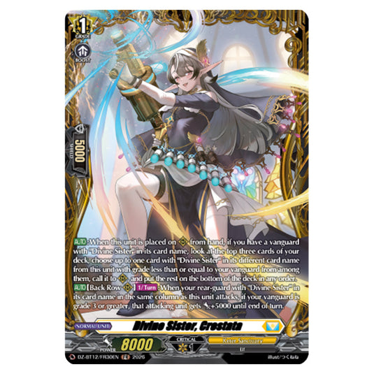 Divine Sister, Crostata DZ-BT12/FR30EN card from the Cardfight!! Vanguard set Chasm of Lost Souls