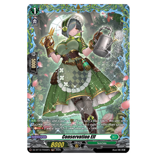 Conservation Elf DZ-BT12/FR42EN card from the Cardfight!! Vanguard set Chasm of Lost Souls