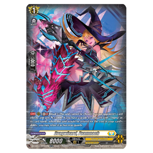 Dragwizard, Fuamnach DZ-BT12/SR31EN card from the Cardfight!! Vanguard set Chasm of Lost Souls