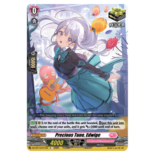 Precious Tune, Edwige DZ-BT13/071EN card from the Cardfight!! Vanguard set Parallactic Clash