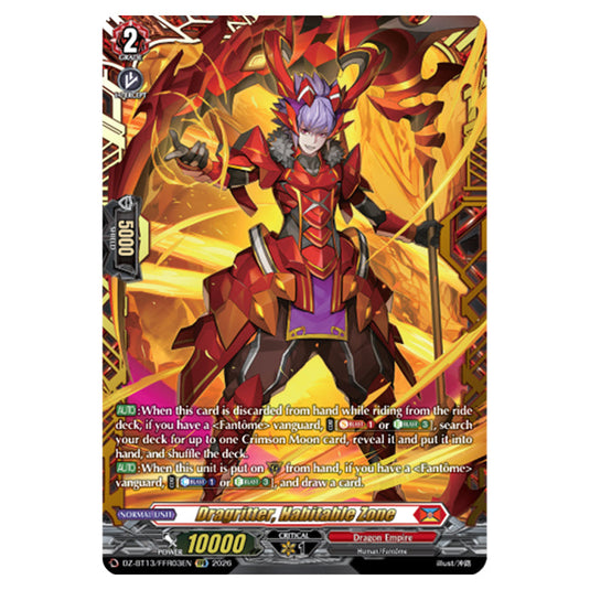 Dragritter, Habitable Zone DZ-BT13/FFR03EN card from the Cardfight!! Vanguard set Parallactic Clash