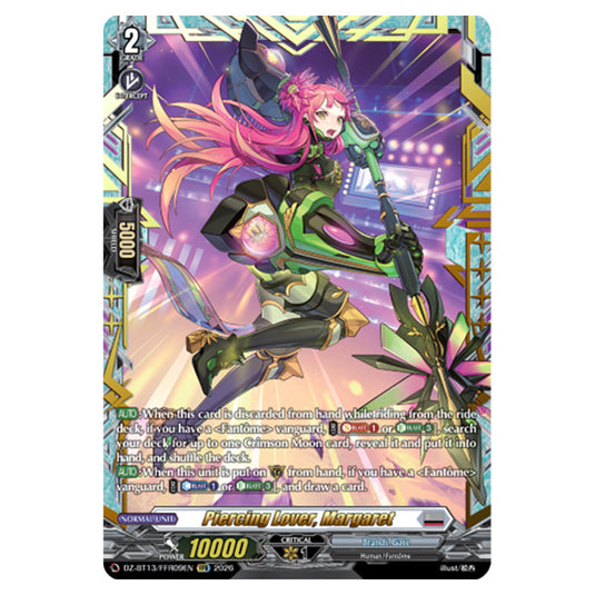 Piercing Lover, Margaret DZ-BT13/FFR09EN card from the Cardfight!! Vanguard set Parallactic Clash