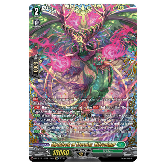 Mythisch of Eternity, Nilsveiggr DZ-BT13/FFR16EN card from the Cardfight!! Vanguard set Parallactic Clash