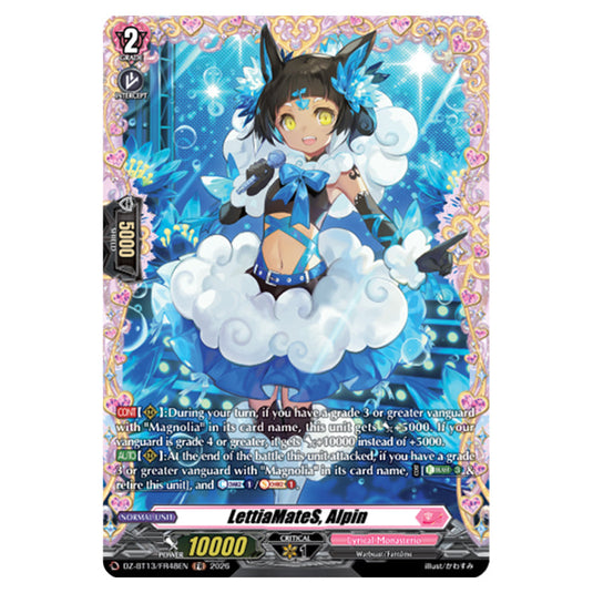 LettiaMateS, Alpin DZ-BT13/FR48EN card from the Cardfight!! Vanguard set Parallactic Clash