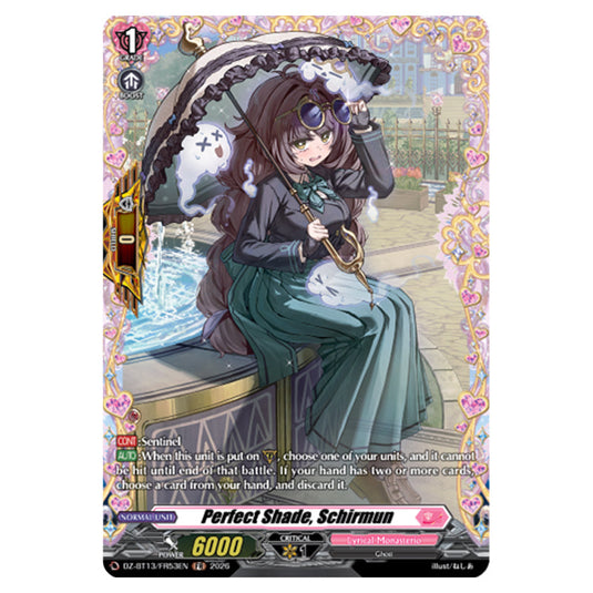 Perfect Shade, Schirmun DZ-BT13/FR53EN card from the Cardfight!! Vanguard set Parallactic Clash