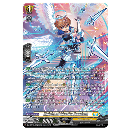 Knight of Charity, Baadact DZ-BT13/SR25EN card from the Cardfight!! Vanguard set Parallactic Clash