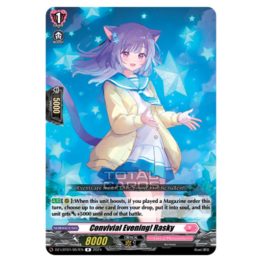 Convivial Evening! Rasky DZ-LBT01/057EN card from the Cardfight!! Vanguard set Lyrical Monasterio Sparkling Stars!