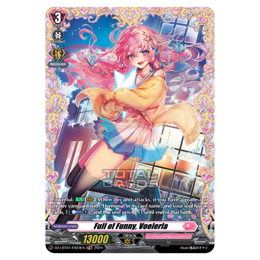 Full of Funny, Voelerla DZ-LBT01/FR23EN card from the Cardfight!! Vanguard set Lyrical Monasterio Sparkling Stars!