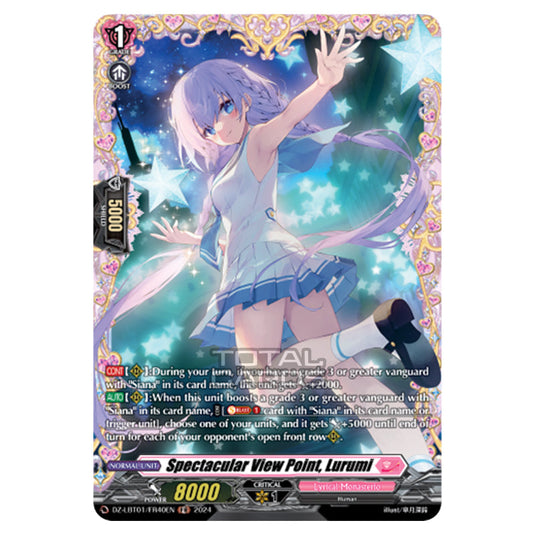 Spectacular View Point, Lurumi DZ-LBT01/FR40EN card from the Cardfight!! Vanguard set Lyrical Monasterio Sparkling Stars!
