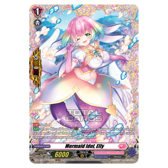 Mermaid Idol, Elly DZ-LBT01/FR42EN card from the Cardfight!! Vanguard set Lyrical Monasterio Sparkling Stars!