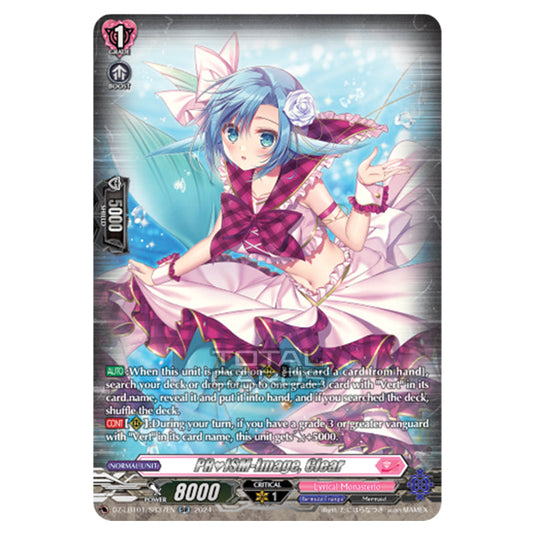 PRISM-Image, Clear DZ-LBT01/SR37EN card from the Cardfight!! Vanguard set Lyrical Monasterio Sparkling Stars!