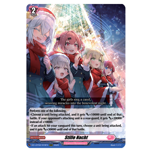 Stille Nacht DZ-LBT02/019EN card from the Cardfight!! Vanguard set Lyrical Monasterio Season of Wonders