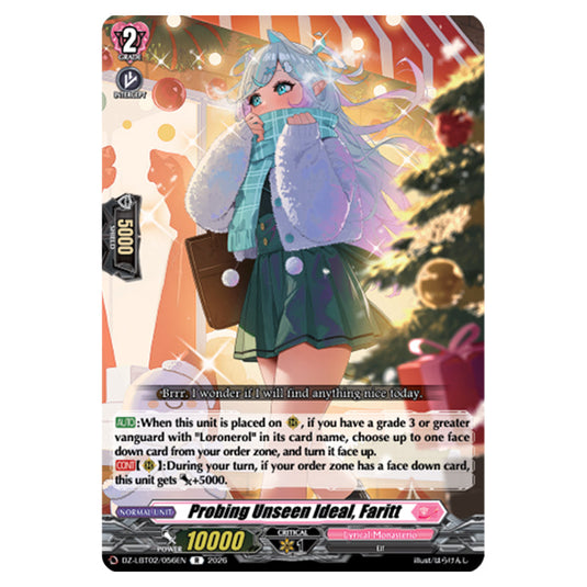 Probing Unseen Ideal, Faritt DZ-LBT02/056EN card from the Cardfight!! Vanguard set Lyrical Monasterio Season of Wonders