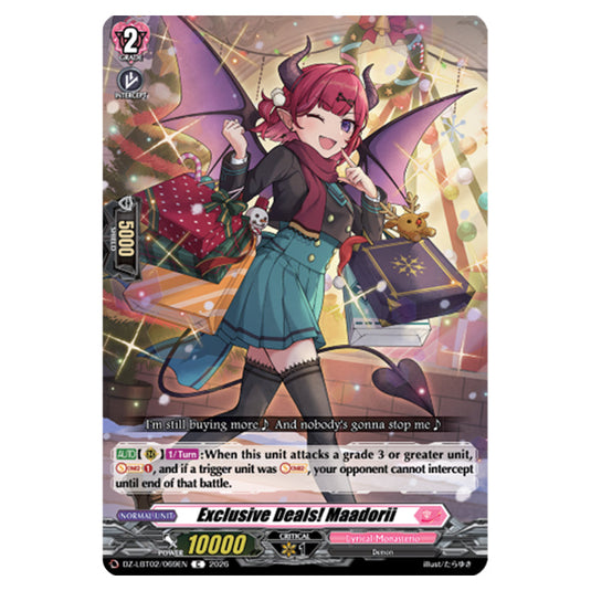 Exclusive Deals! Maadorii DZ-LBT02/069EN card from the Cardfight!! Vanguard set Lyrical Monasterio Season of Wonders