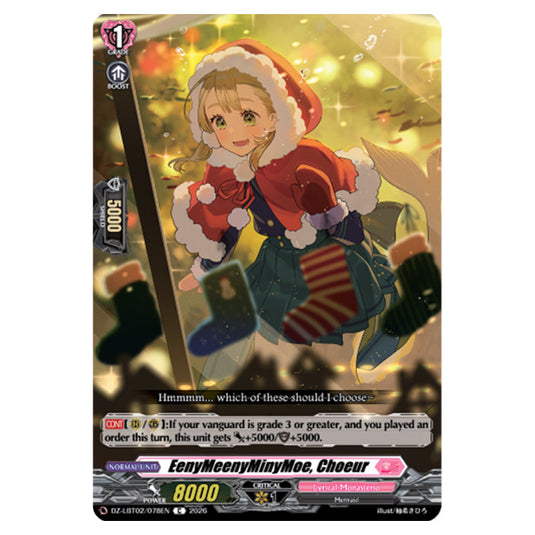 EenyMeenyMinyMoe, Choeur DZ-LBT02/078EN card from the Cardfight!! Vanguard set Lyrical Monasterio Season of Wonders