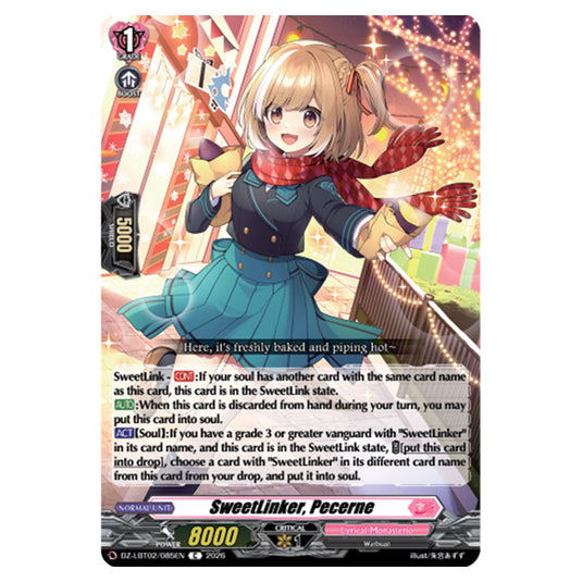 SweetLinker, Pecerne DZ-LBT02/085EN card from the Cardfight!! Vanguard set Lyrical Monasterio Season of Wonders