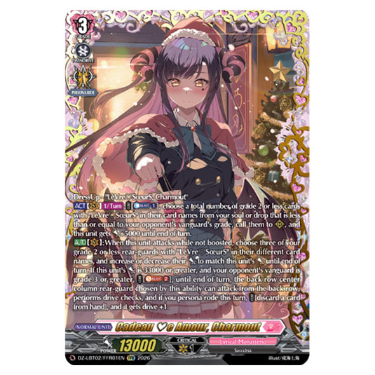 Cadeau ♡e Amour, Charmout DZ-LBT02/FFR01EN card from the Cardfight!! Vanguard set Lyrical Monasterio Season of Wonders