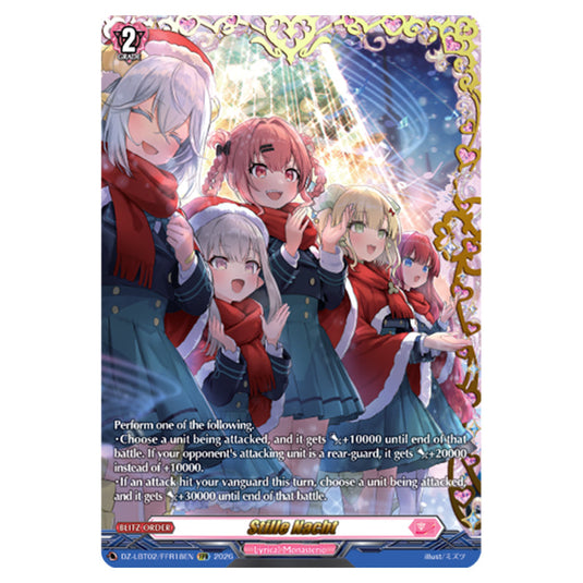 Stille Nacht DZ-LBT02/FFR18EN card from the Cardfight!! Vanguard set Lyrical Monasterio Season of Wonders