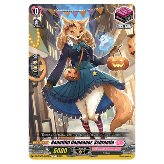 Beautiful Demeanor, Schrentia DZ-SS08/056EN card from the Cardfight!! Vanguard set Festival Booster 2025
