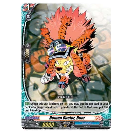 Demon Doctor, Buer DZ-TB01/103EN card from the Cardfight!! Vanguard set Future Card Buddyfight
