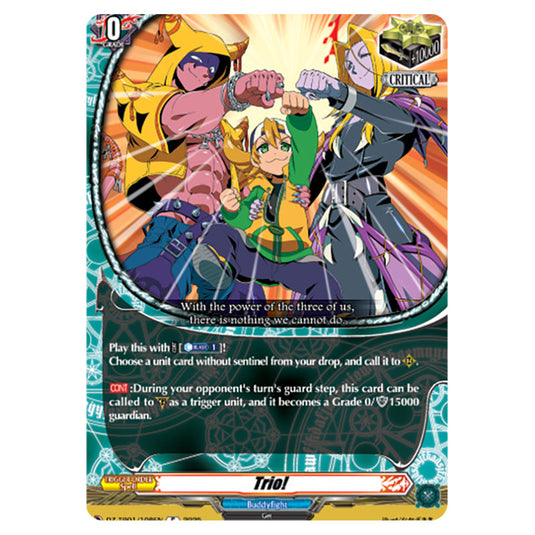 Trio! DZ-TB01/108EN card from the Cardfight!! Vanguard set Future Card Buddyfight