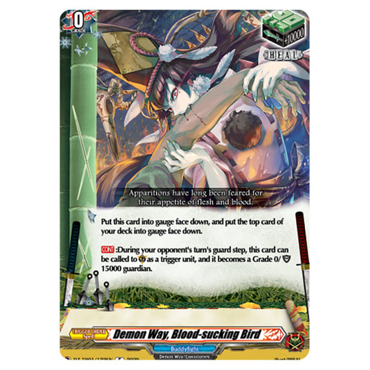 Demon Way, Blood-sucking Bird DZ-TB01/122EN card from the Cardfight!! Vanguard set Future Card Buddyfight