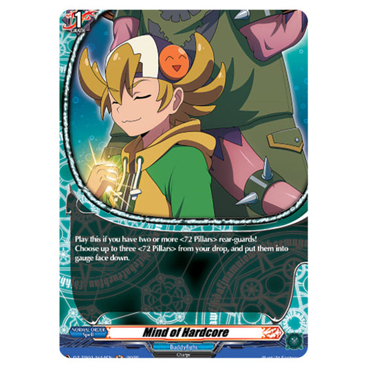 Mind of Hardcore DZ-TB01/H44EN card from the Cardfight!! Vanguard set Future Card Buddyfight