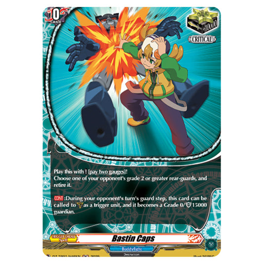 Bastin Caps DZ-TB01/H46EN card from the Cardfight!! Vanguard set Future Card Buddyfight