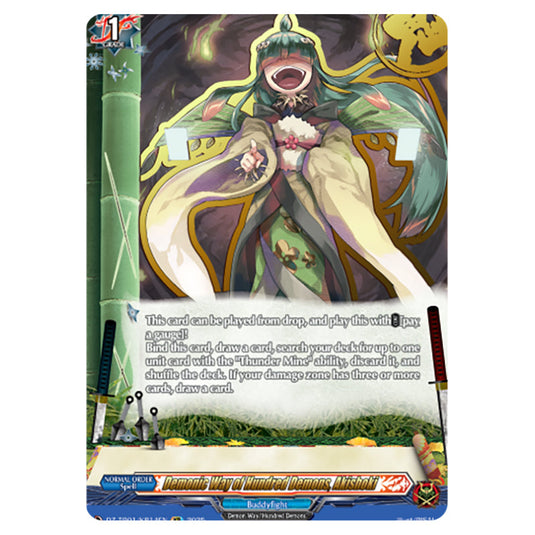 Demonic Way of Hundred Demons, Akishoki DZ-TB01/KR14EN card from the Cardfight!! Vanguard set Future Card Buddyfight
