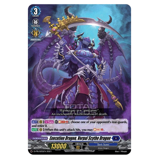 Cardfight!! Vanguard - Execution Dragon, Vorpal Scythe Dragon - D-PR/025EN