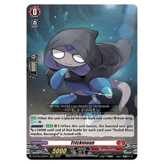 Cardfight!! Vanguard - VGE-D-BT04 - Awakening of Chakrabarthi - Trickmoon (RRR) D-BT04/003