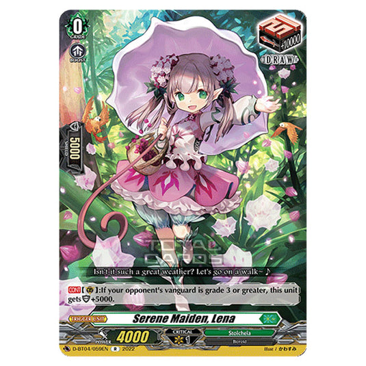 Cardfight!! Vanguard - VGE-D-BT04 - Awakening of Chakrabarthi - Serene Maiden, Lena (R) D-BT04/059