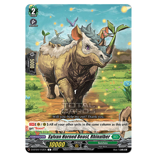 Cardfight!! Vanguard - VGE-D-BT04 - Awakening of Chakrabarthi - Sylvan Horned Beast, Rhinalber (C) D-BT04/112