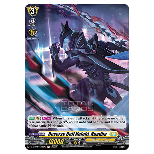 Cardfight!! Vanguard - VGE-D-BT04 - Awakening of Chakrabarthi - Reverse Coil Knight, Nuadha (H) D-BT04/H031