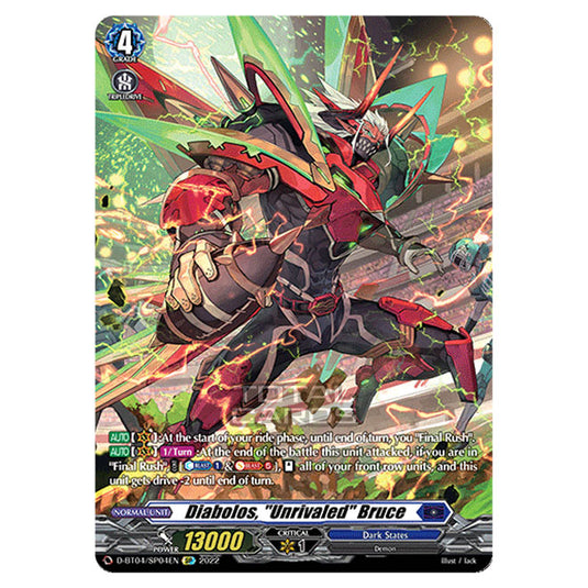 Cardfight!! Vanguard - VGE-D-BT04 - Awakening of Chakrabarthi - Diabolos, "Unrivaled" Bruce (SP) D-BT04/SP004