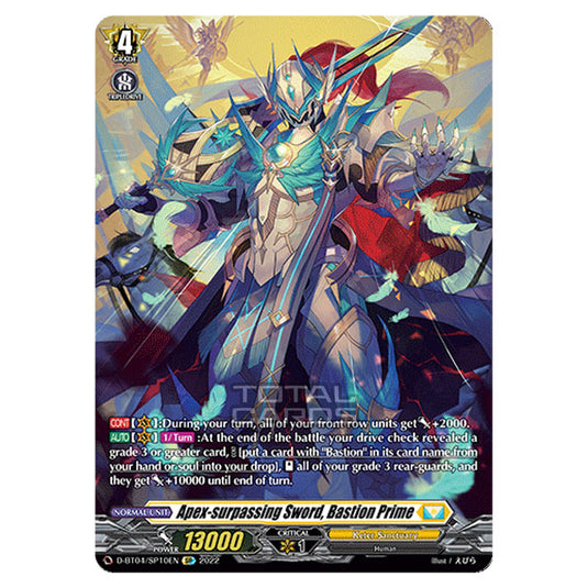 Cardfight!! Vanguard - VGE-D-BT04 - Awakening of Chakrabarthi - Apex-surpassing Sword, Bastion Prime (SP) D-BT04/SP010