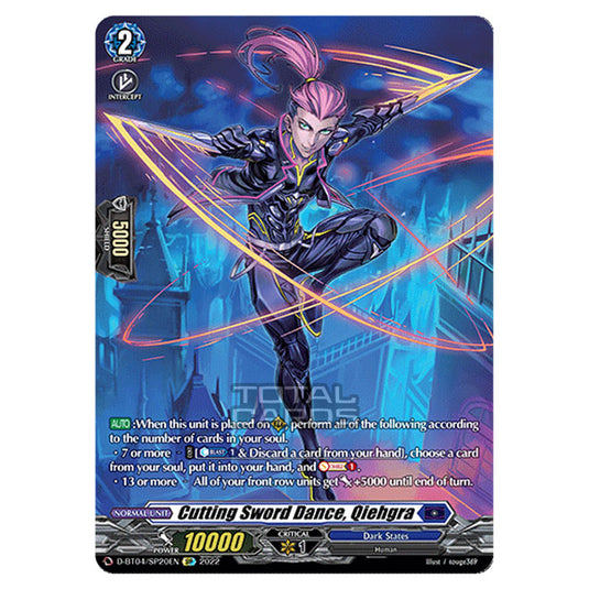 Cardfight!! Vanguard - VGE-D-BT04 - Awakening of Chakrabarthi - Cutting Sword Dance, Qiehgra (SP) D-BT04/SP020