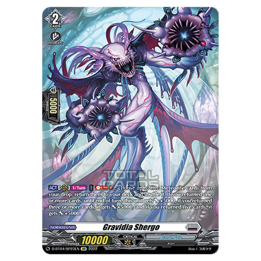 Cardfight!! Vanguard - VGE-D-BT04 - Awakening of Chakrabarthi - Gravidia Shergo (SP) D-BT04/SP023