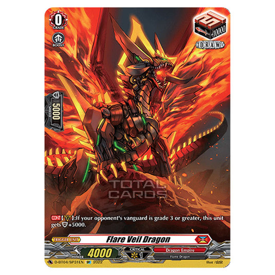 Cardfight!! Vanguard - VGE-D-BT04 - Awakening of Chakrabarthi - Flare Veil Dragon (SP) D-BT04/SP031