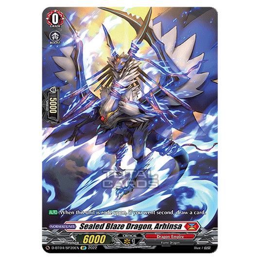 Cardfight!! Vanguard - VGE-D-BT04 - Awakening of Chakrabarthi - Sealed Blaze Dragon, Arhinsa (SP) D-BT04/SP039